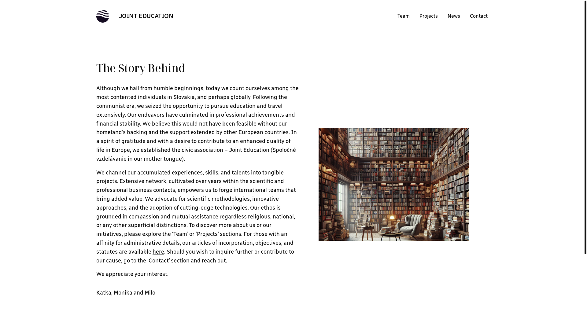 website screenshot of https://spolocnevzdelavanie.eu/