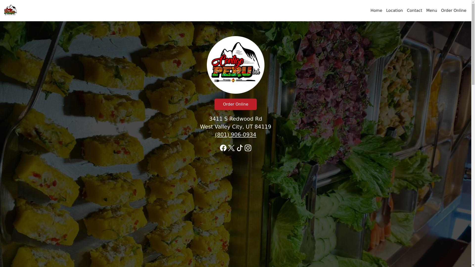 website screenshot of https://contigoperuutah.com/