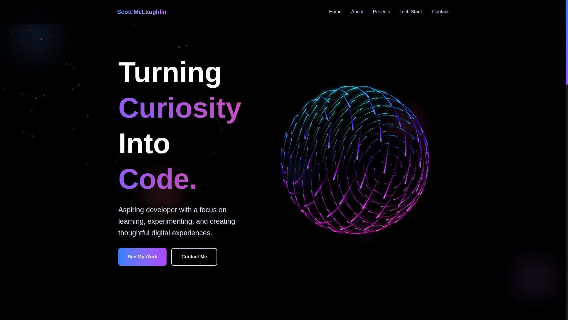 website screenshot of https://scottmclaughlin.dev/