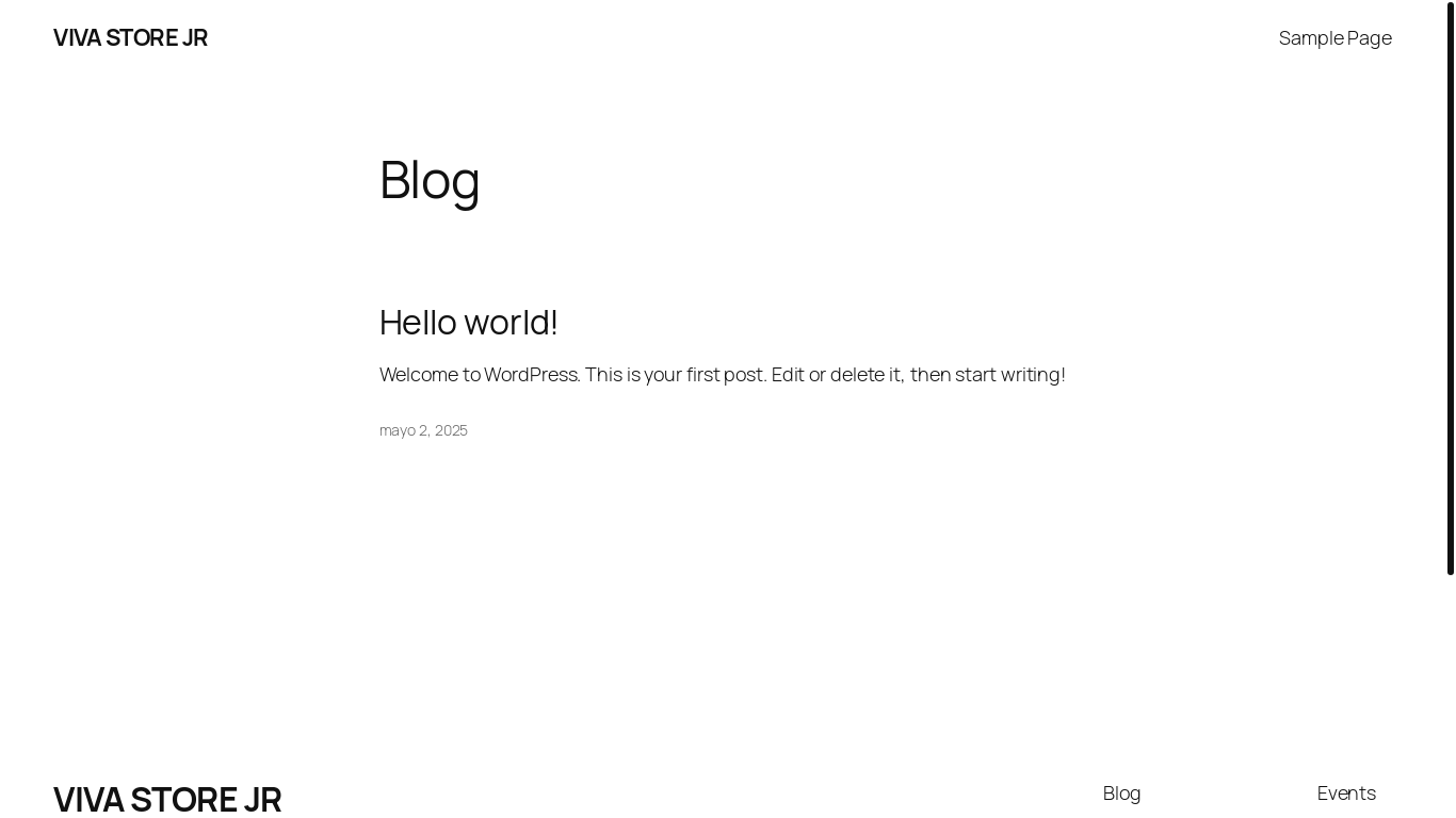 website screenshot of https://vivastorejr.com/