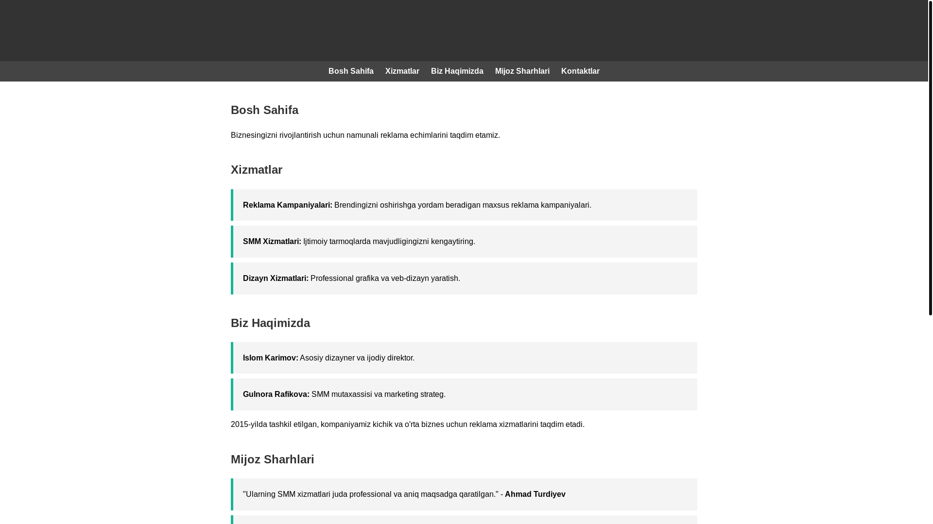 website screenshot of https://uzoritanu.store/