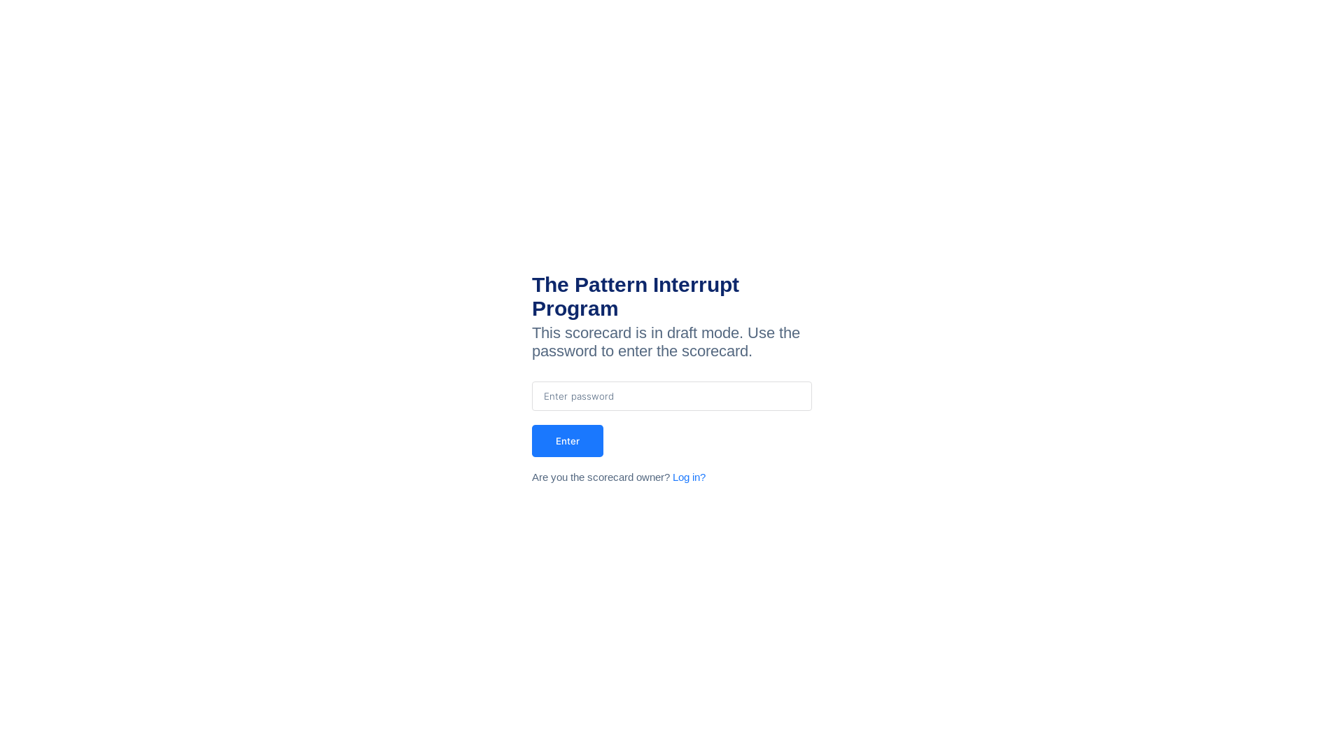 website screenshot of https://patterninterruptprogram.com/