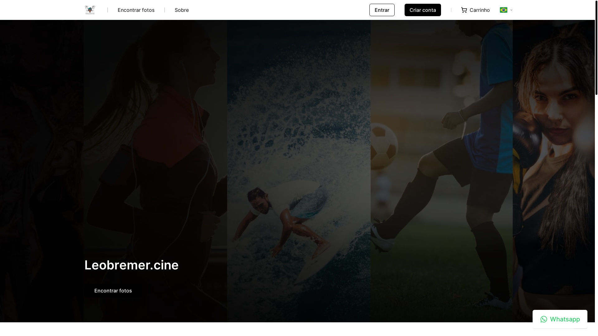 website screenshot of https://cine.art.br/