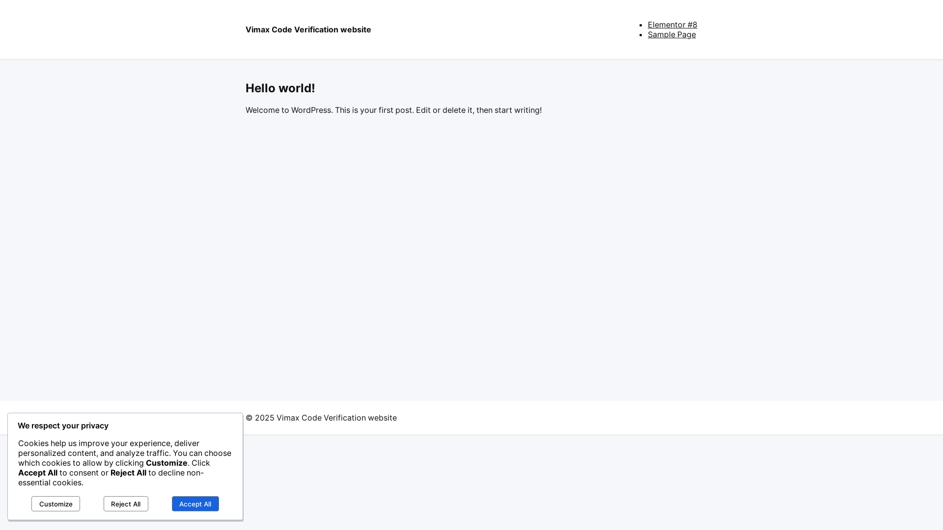 website screenshot of https://vimaxverify.com/
