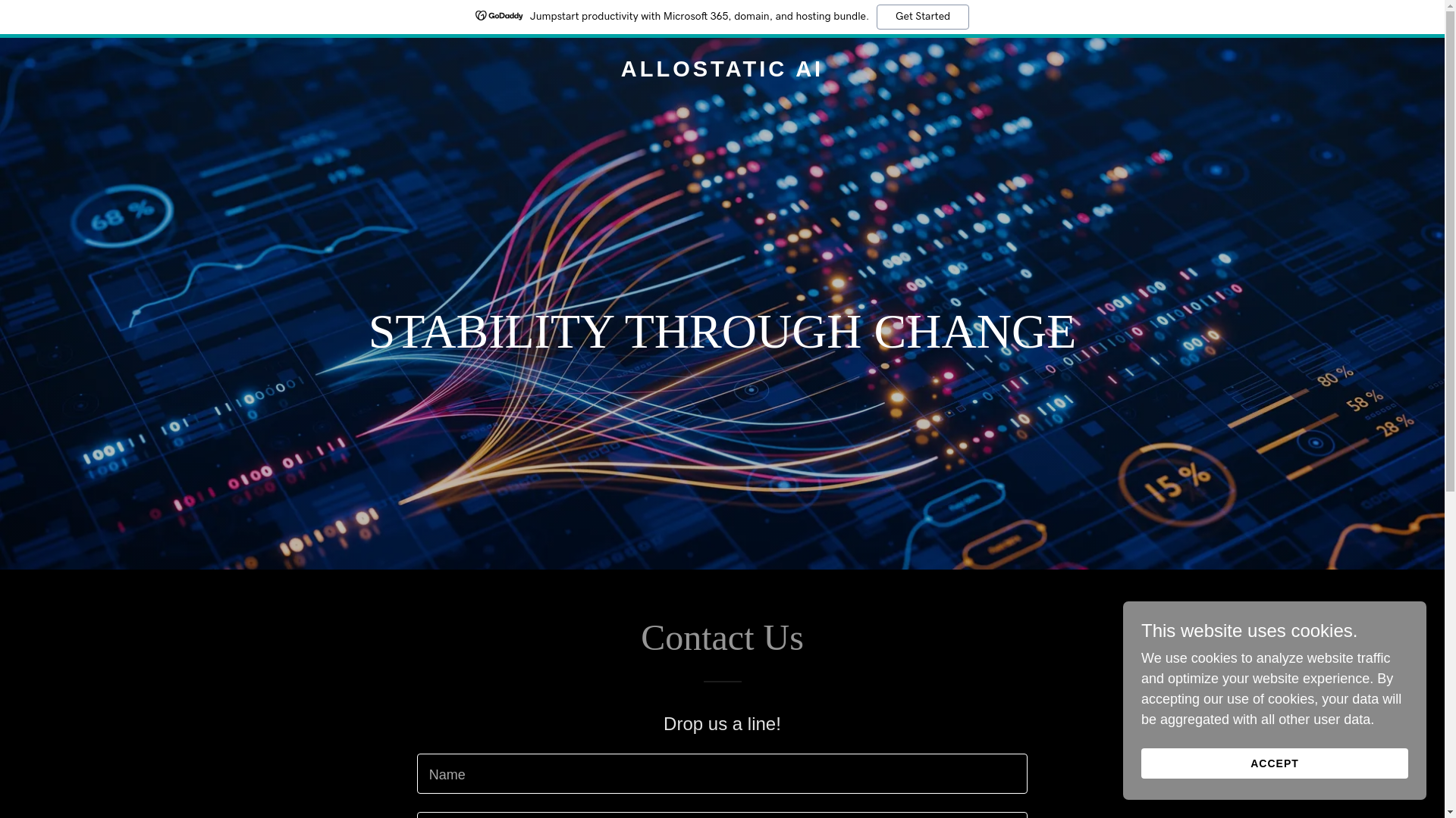 website screenshot of https://allostatic.ai/