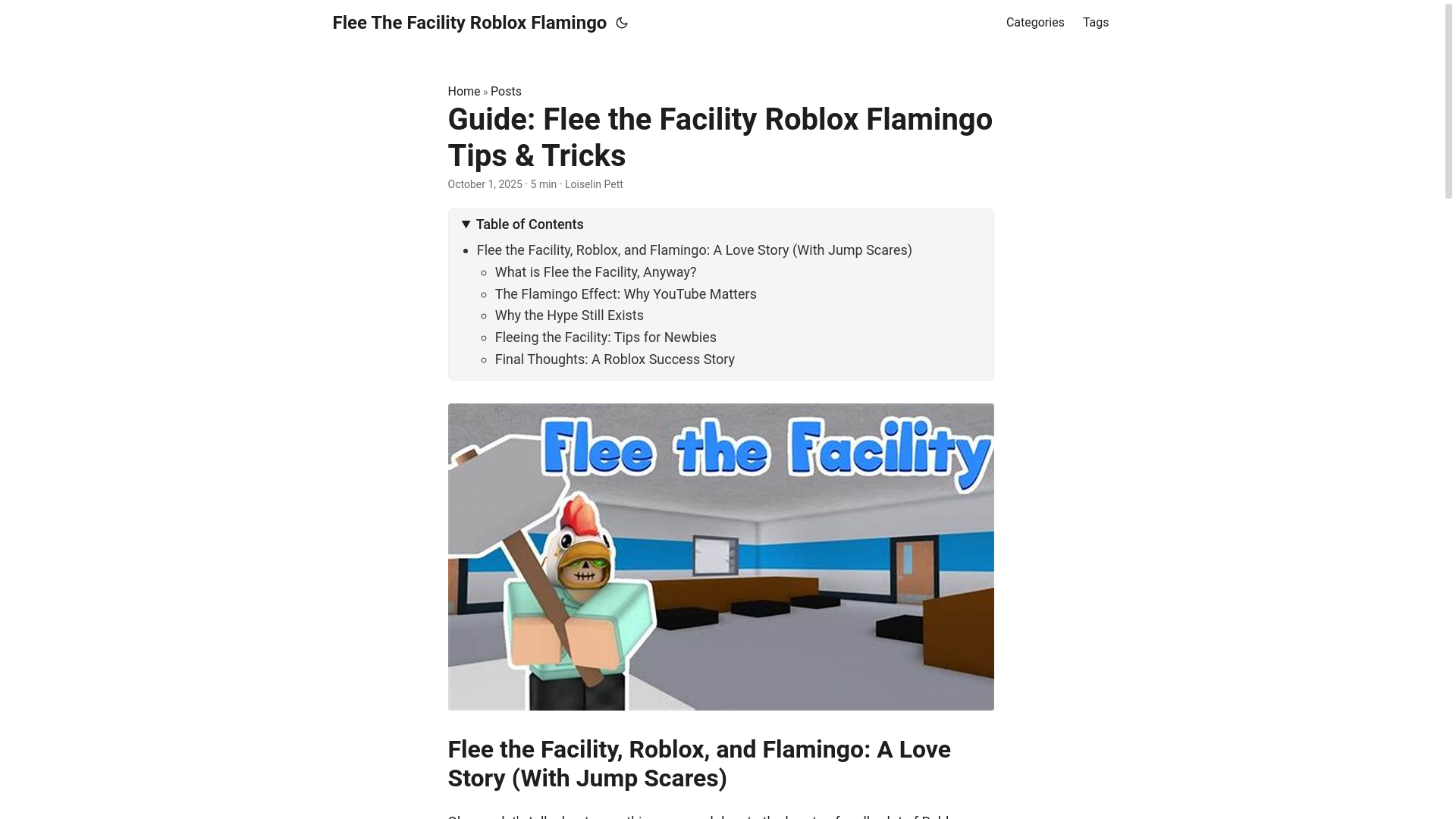 website screenshot of https://flee-the-facility-roblox-flamingo.pages.dev/