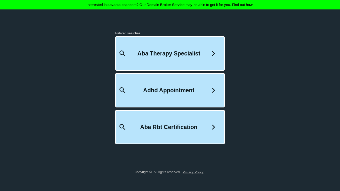 website screenshot of https://savantautoar.com/
