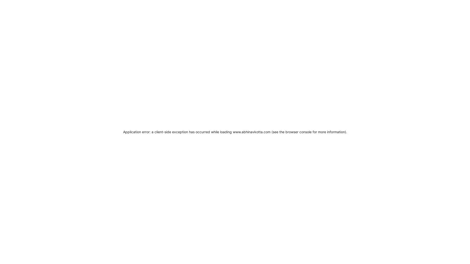 website screenshot of https://abhinavkotta.com/