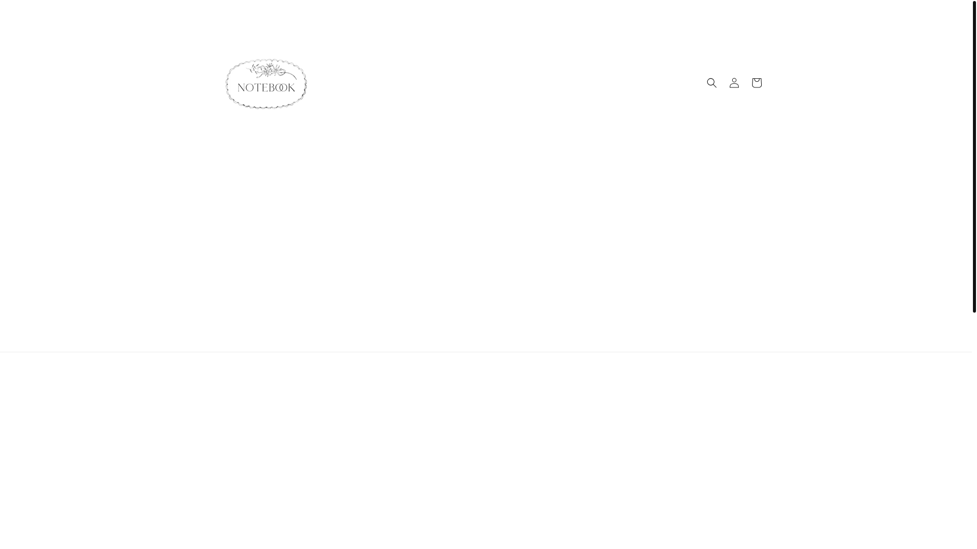 website screenshot of https://notebookjewellery.com/