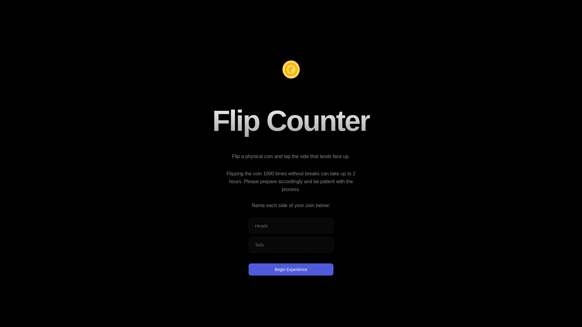 website screenshot of https://coin-counter.pages.dev/