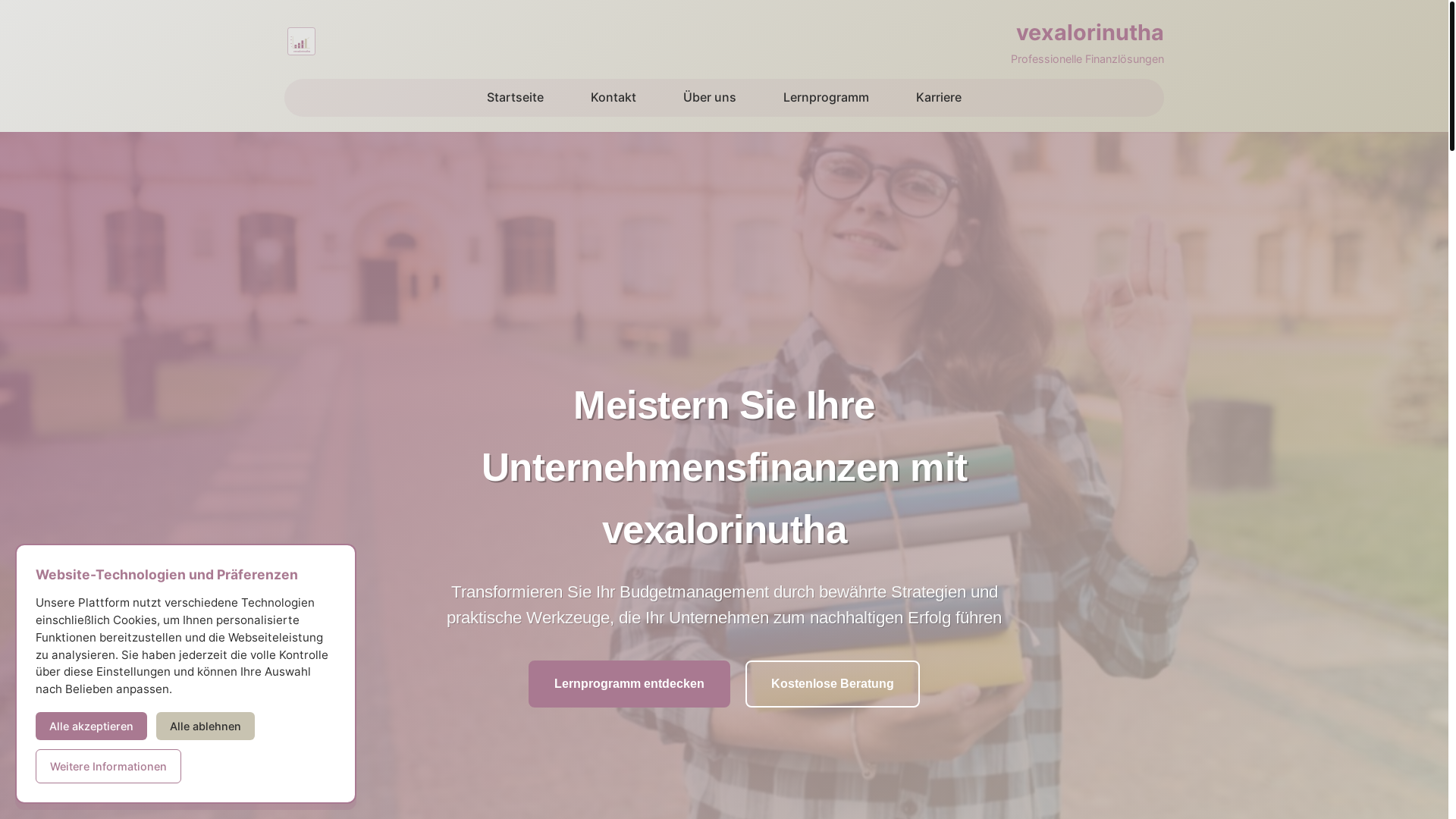 website screenshot of https://vexalorinutha.com/