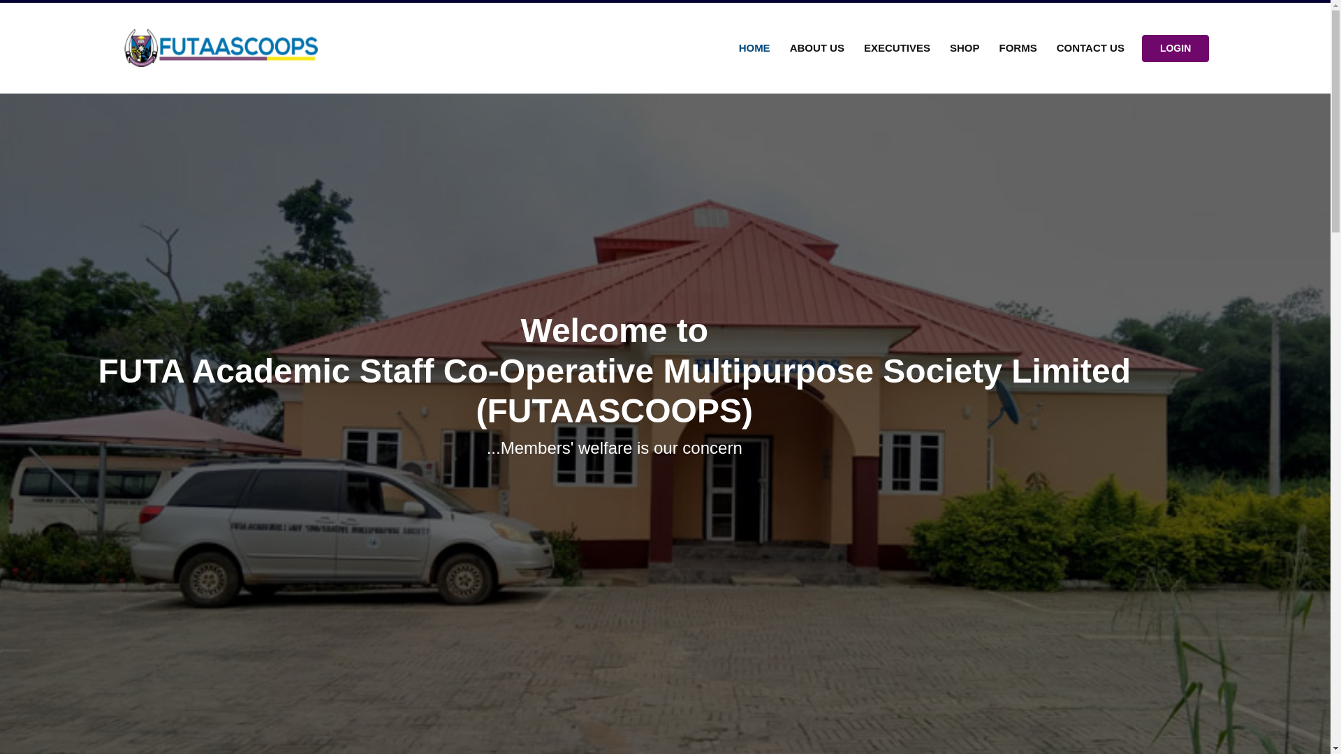 website screenshot of https://futaascoops.com.ng/