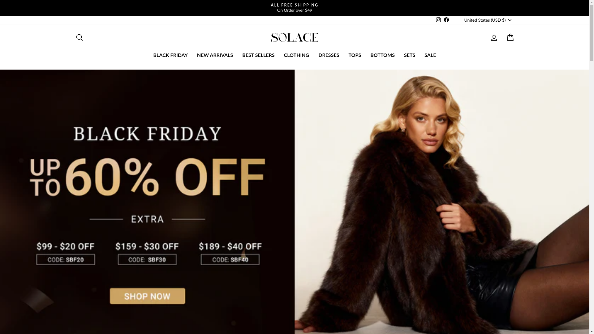 website screenshot of https://solaceedit.com/