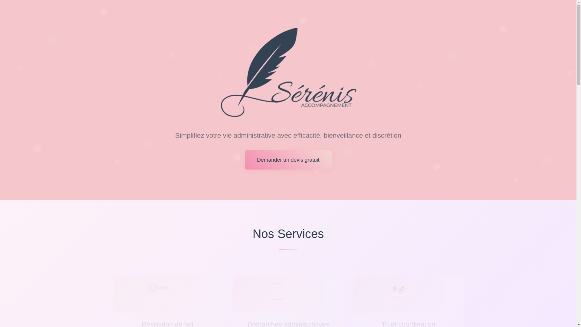 website screenshot of https://serenis-accompagnement.com/