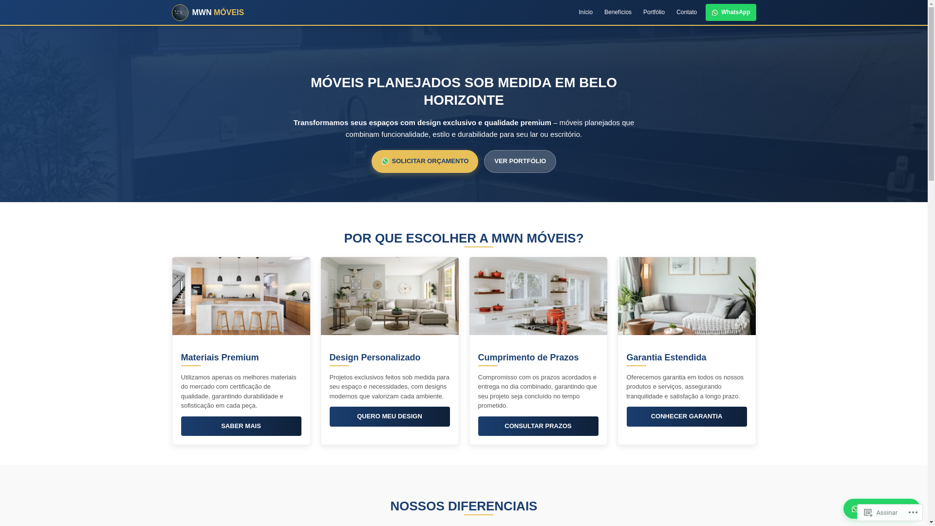 website screenshot of https://mwnmoveisplanejados.com.br/