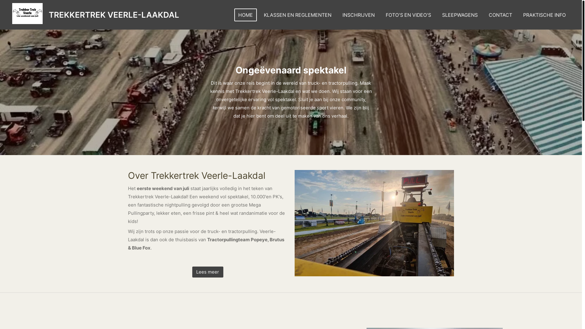 website screenshot of https://trekkertrekveerle.com/