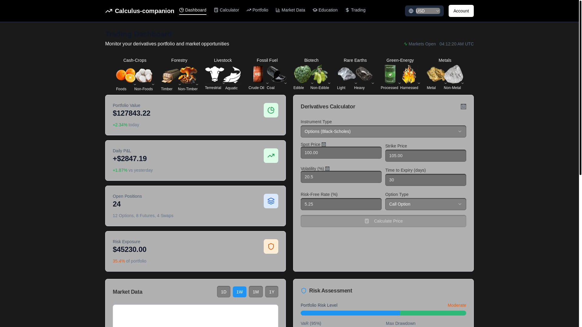 website screenshot of https://derivatives-desk.com/