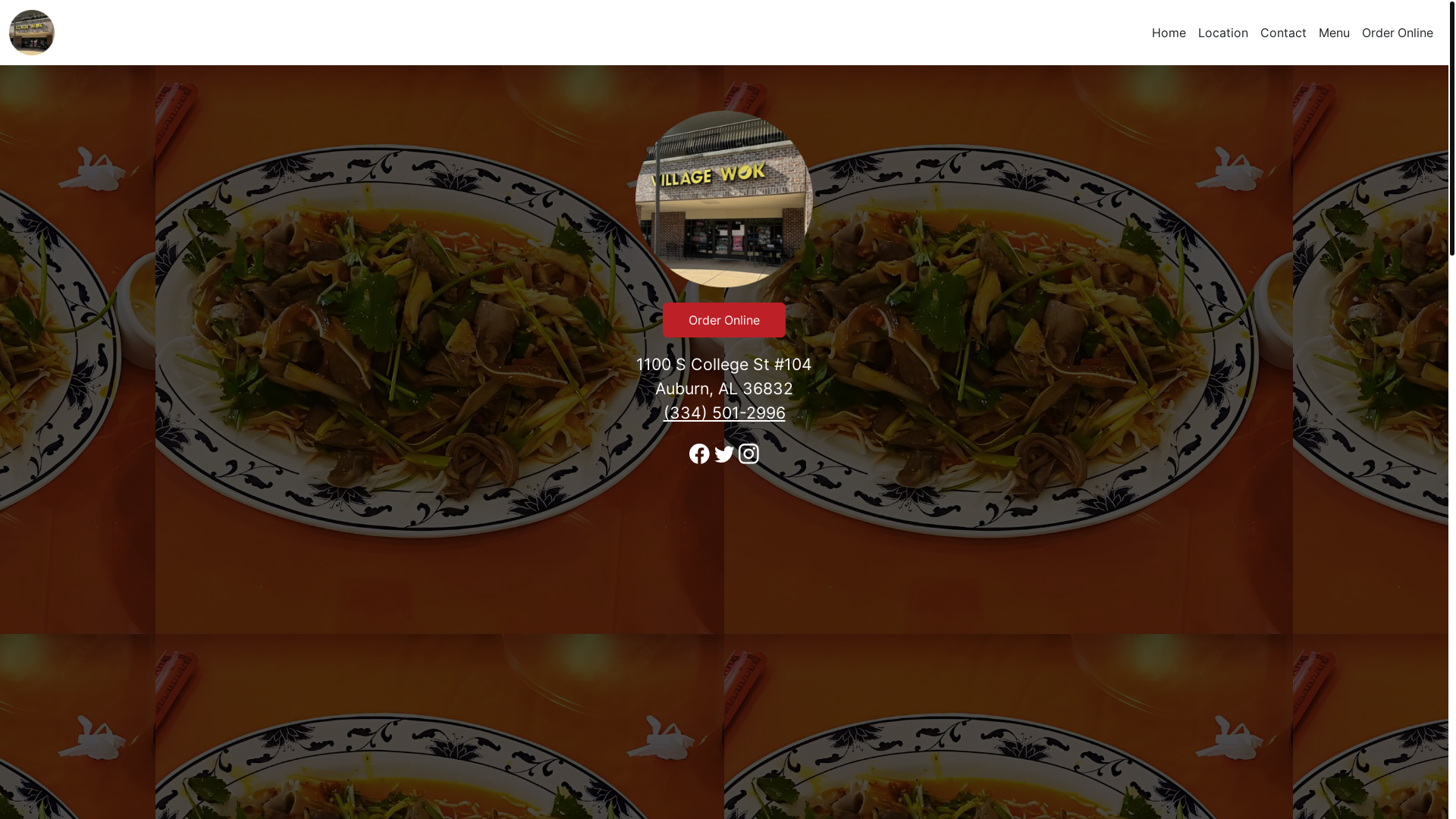 website screenshot of https://villagewokrestauranteal.com/