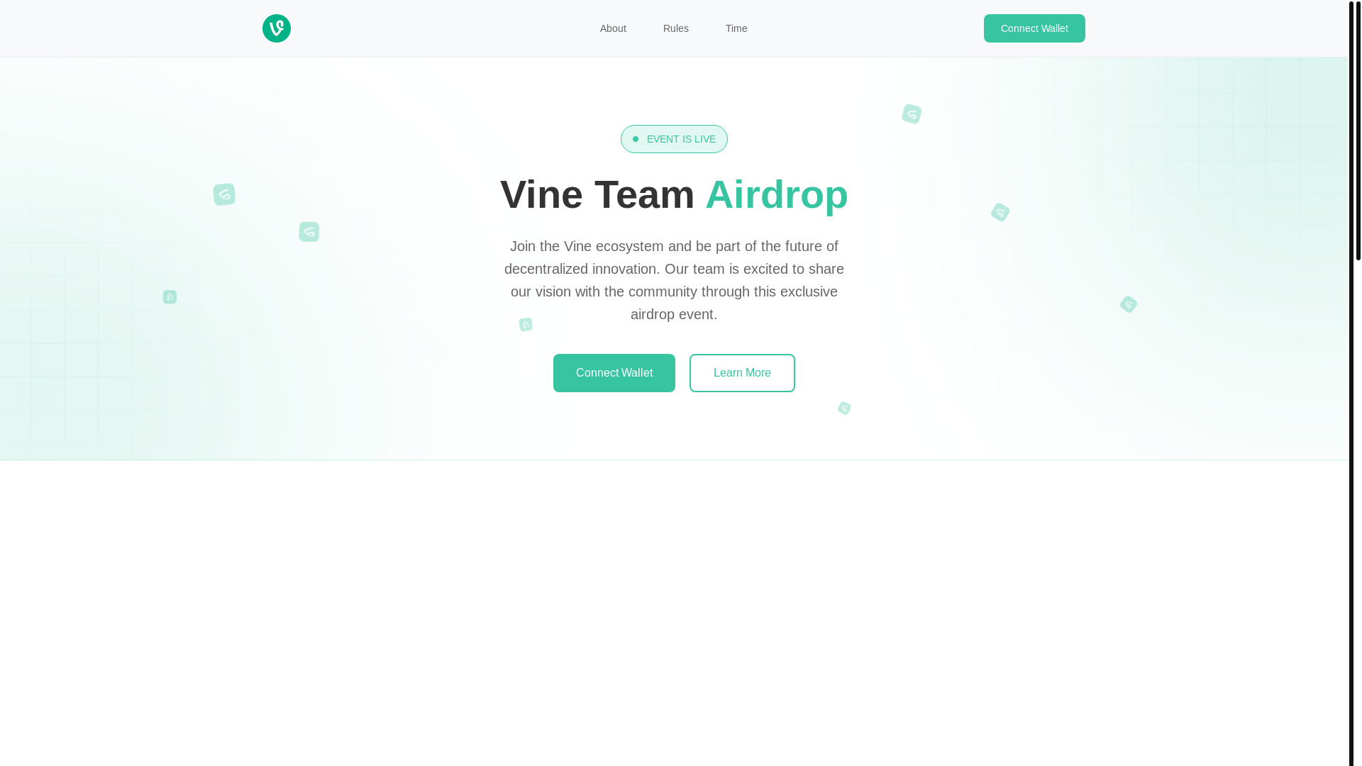 website screenshot of https://vinecoo.xyz/