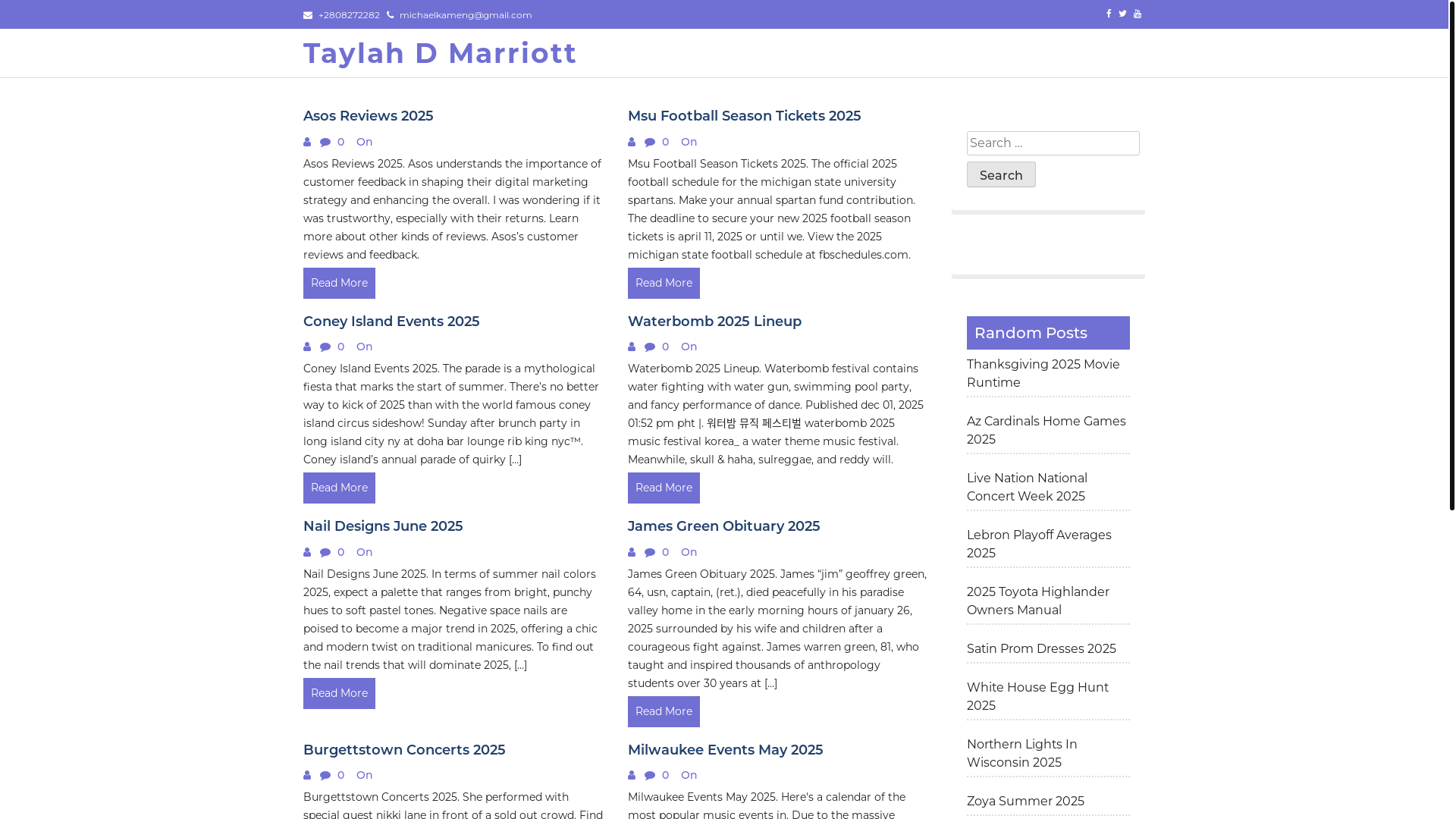 website screenshot of https://taylahdmarriott.pages.dev/