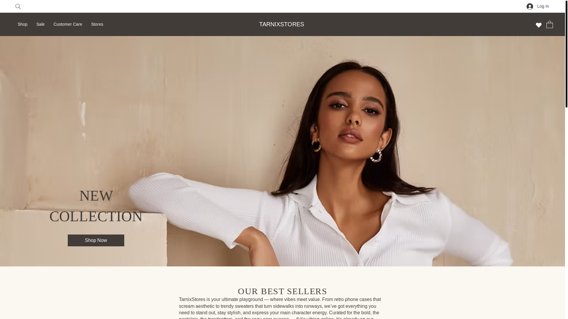 website screenshot of https://tarnixstores.com/