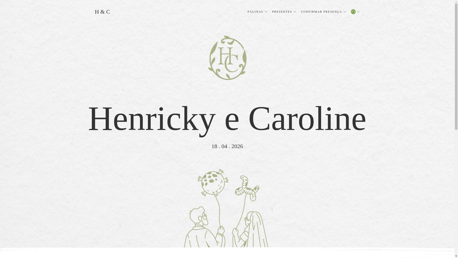 website screenshot of https://henrickycaroline.com/