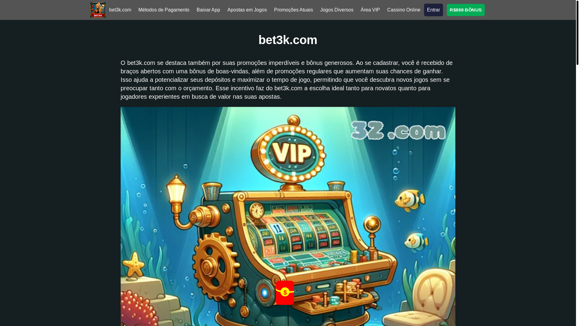 website screenshot of https://bet3kc.com/