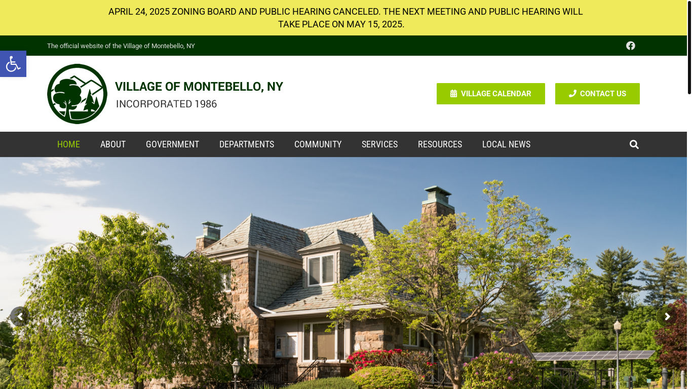 website screenshot of https://montebellony.gov/