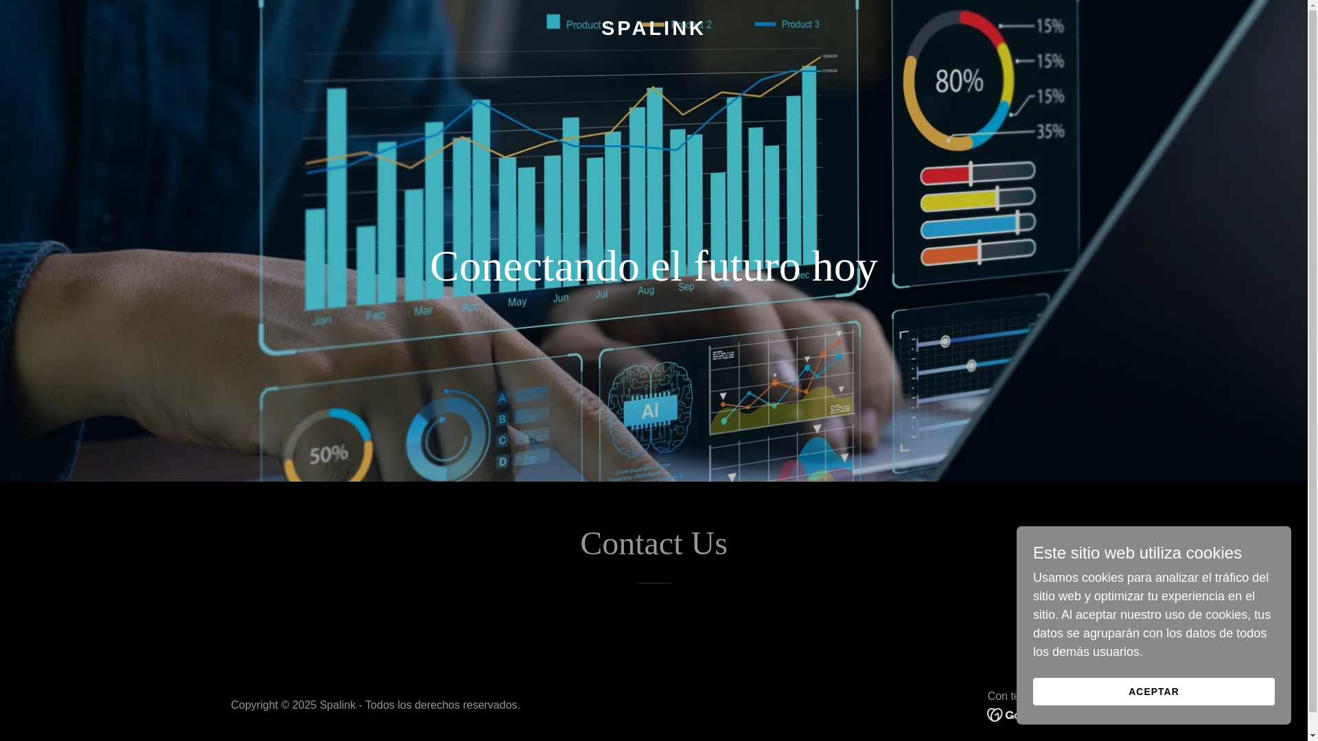 website screenshot of https://spalink.mx/