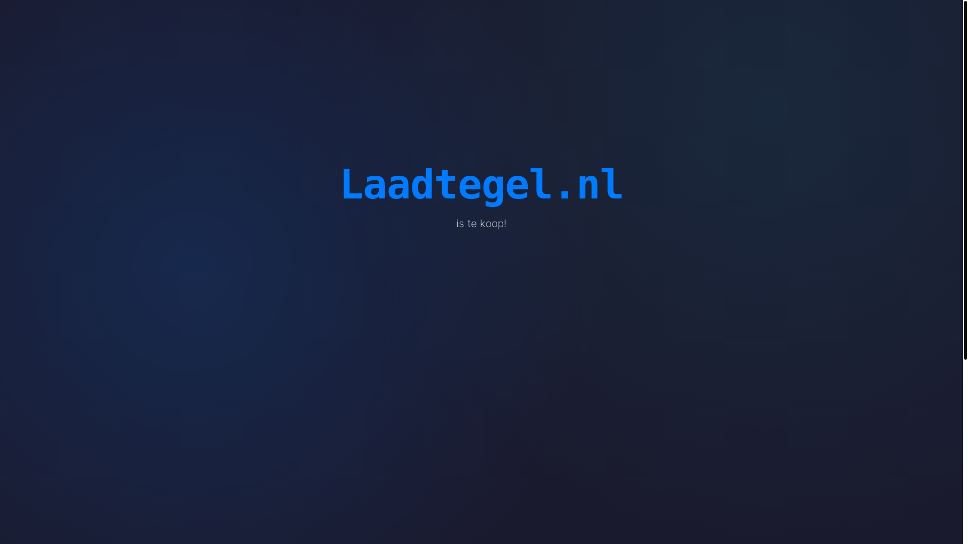 website screenshot of https://laadtegel.nl/