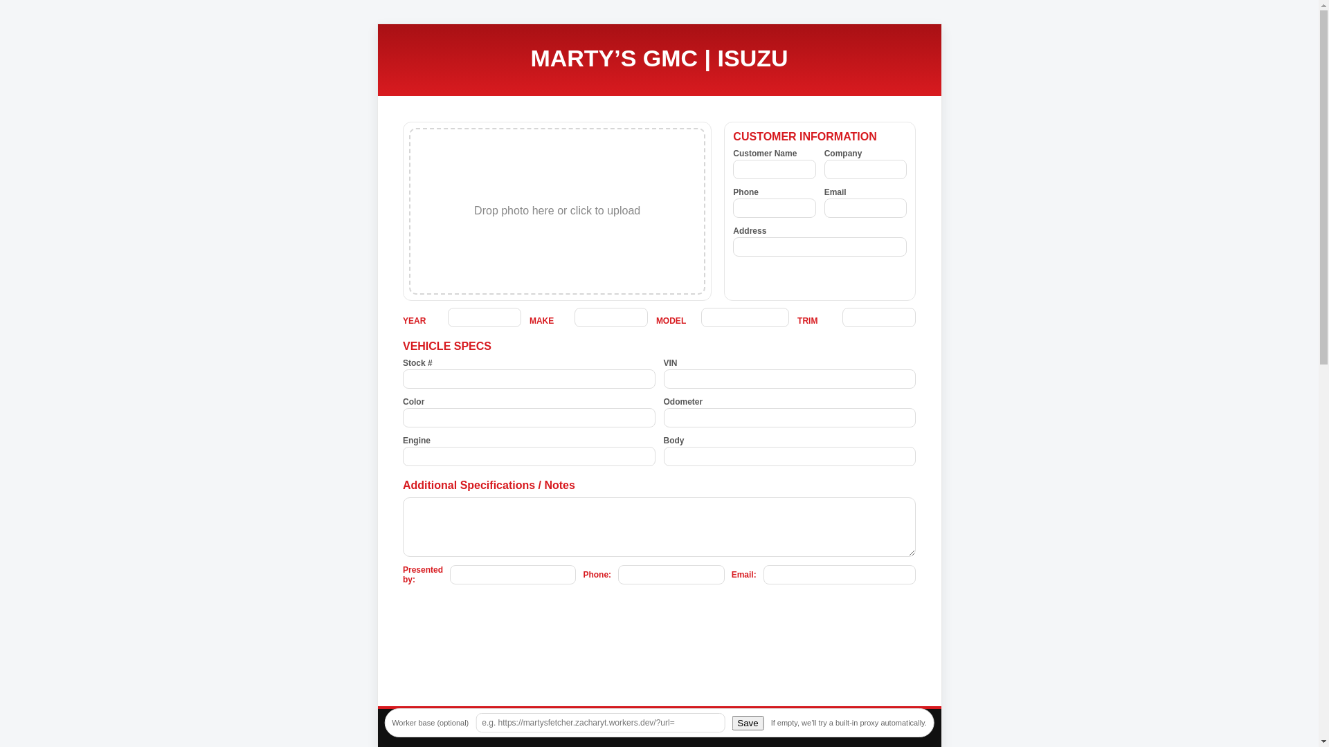 website screenshot of https://martys.pages.dev/