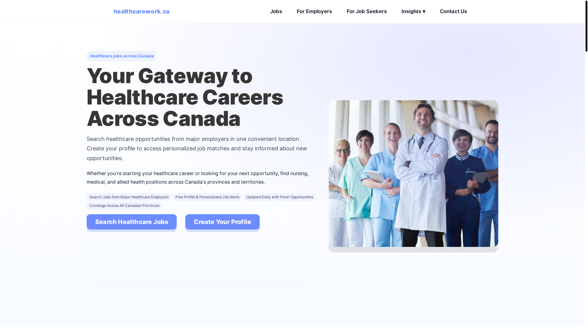 website screenshot of https://healthcarework-ca-dev.pages.dev/