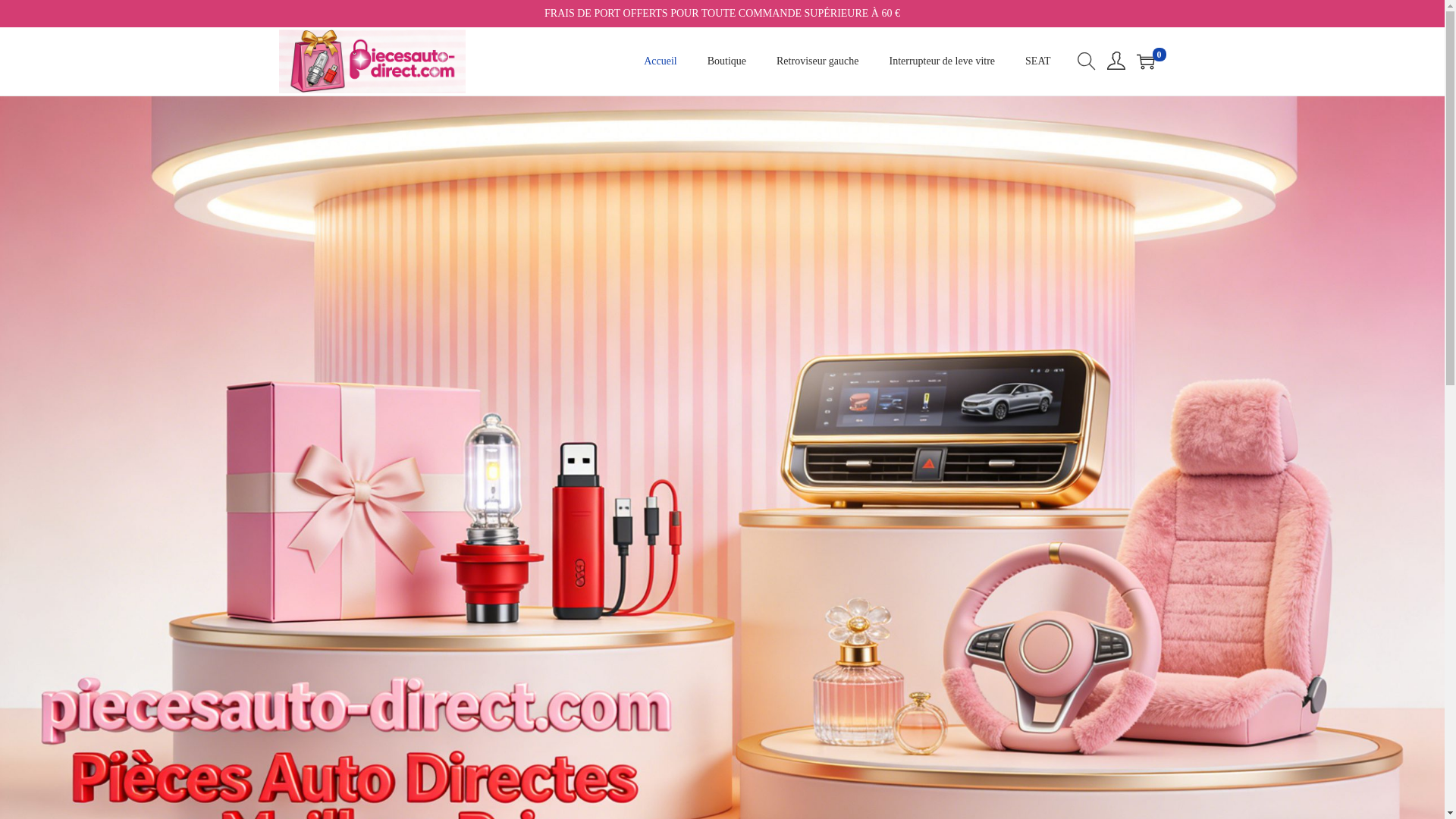 website screenshot of https://piecesauto-direct.com/