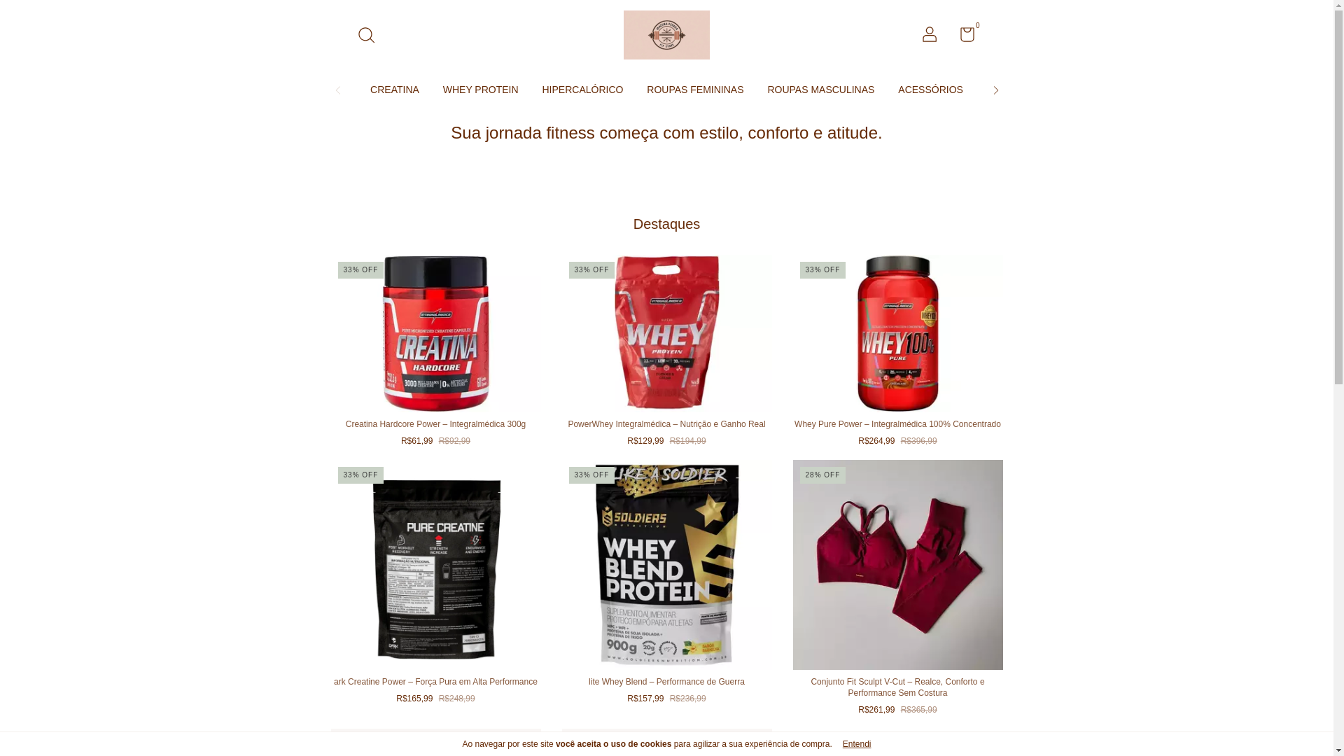 website screenshot of https://iracemapessoafitstore.com.br/