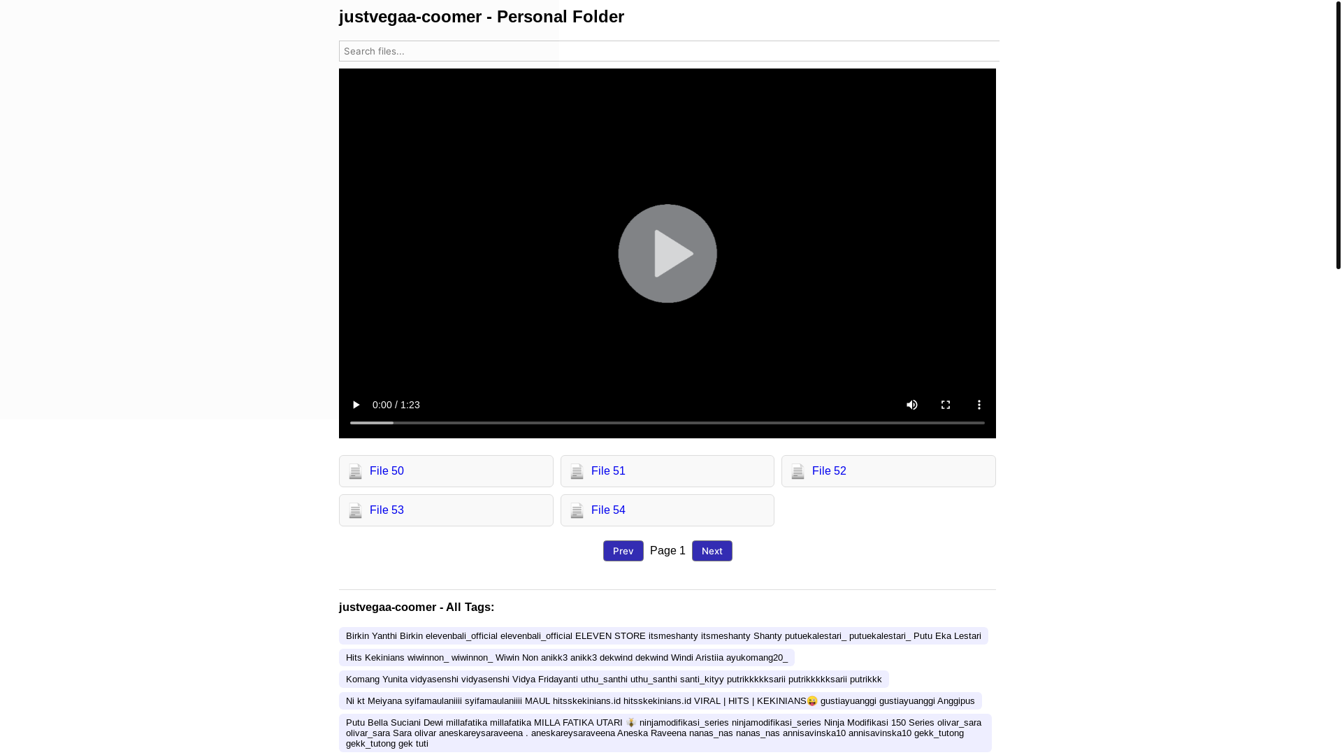 website screenshot of https://justvegaa-coomer.pages.dev/