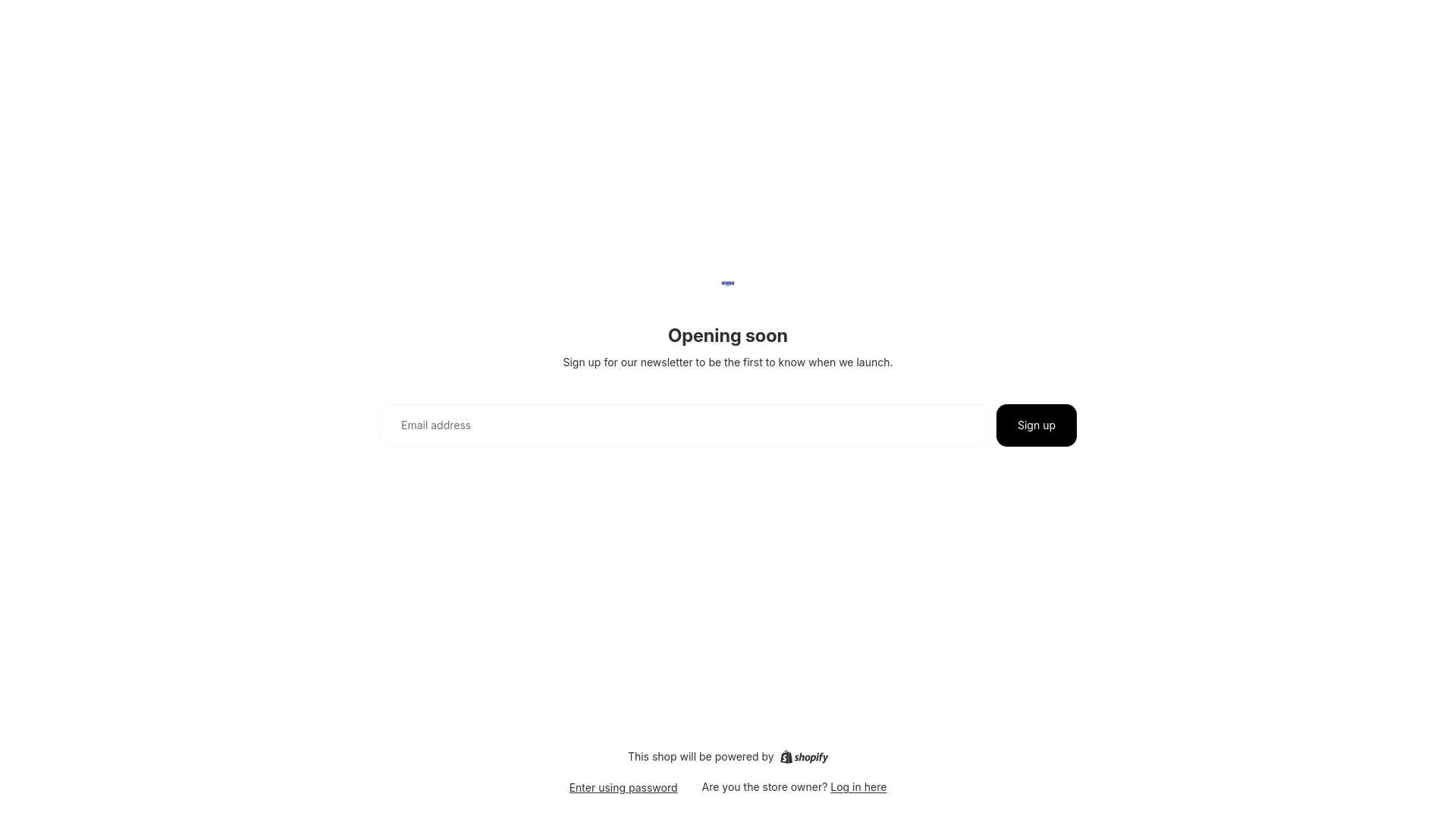 website screenshot of https://shopwinniecollective.com/
