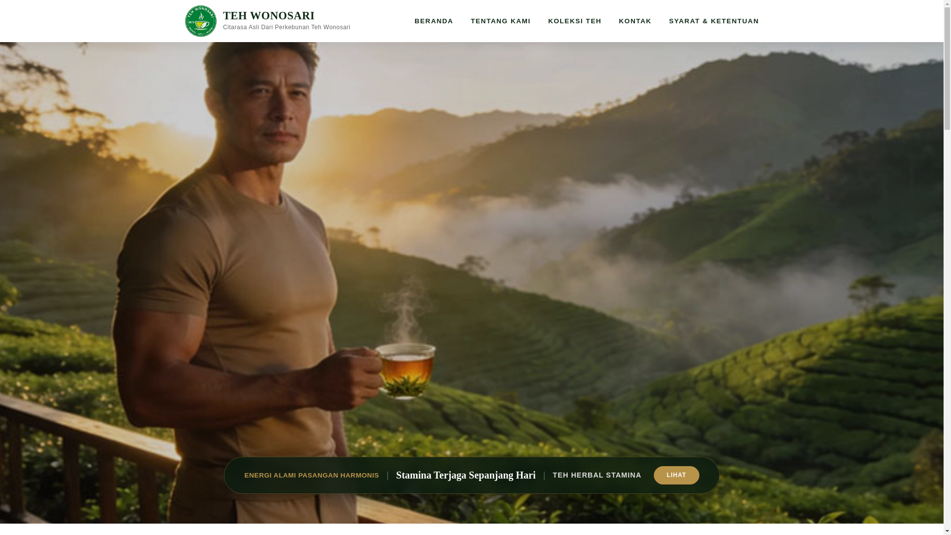 website screenshot of https://tehwonosari.com/