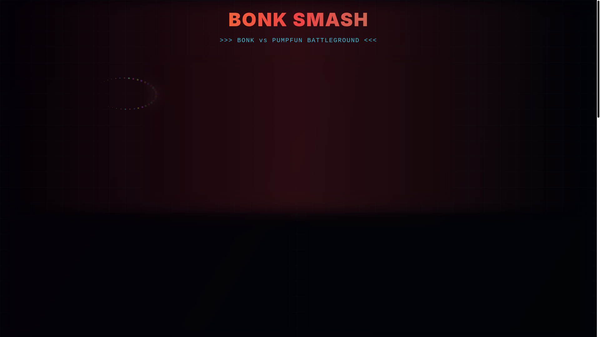 website screenshot of https://bonksmash.xyz/