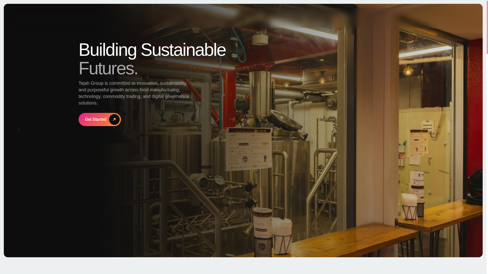 website screenshot of https://tejah.co/