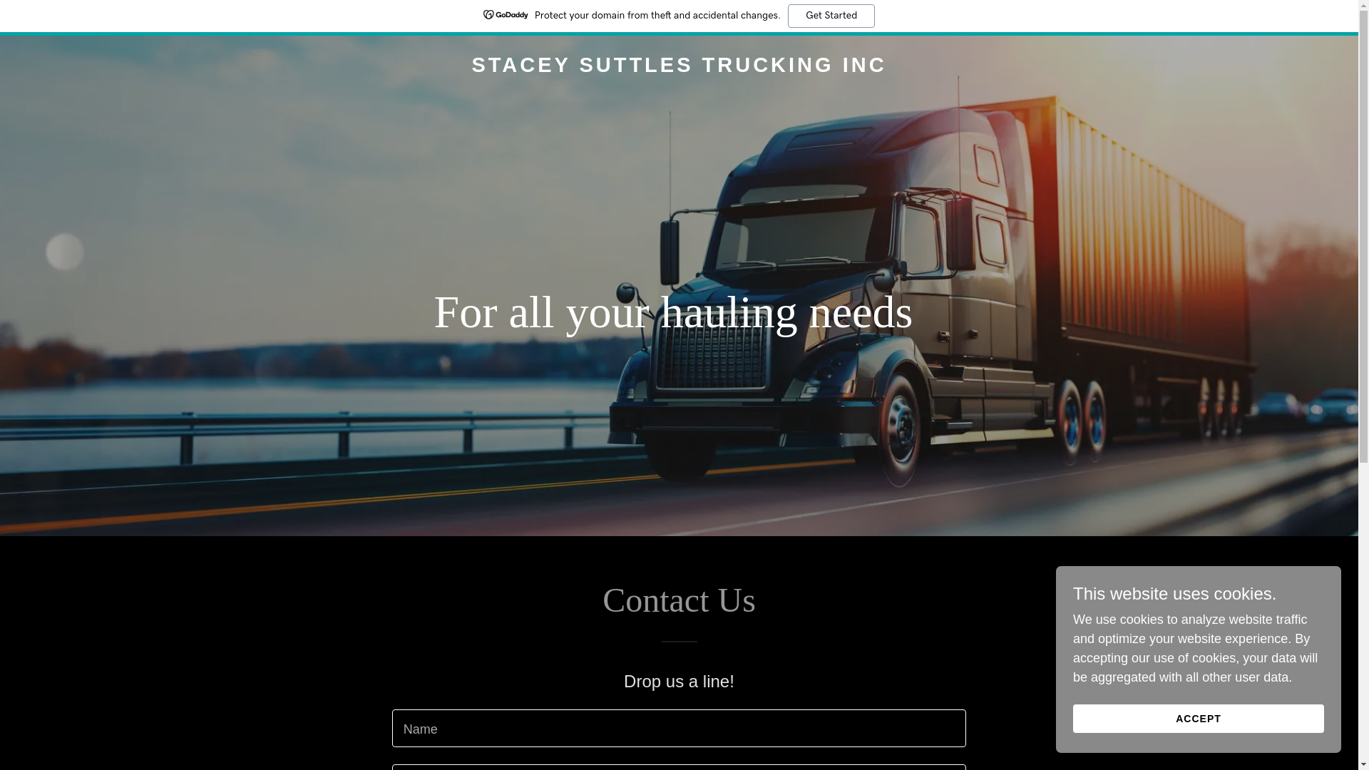 website screenshot of https://staceysuttlestruckinginc.com/