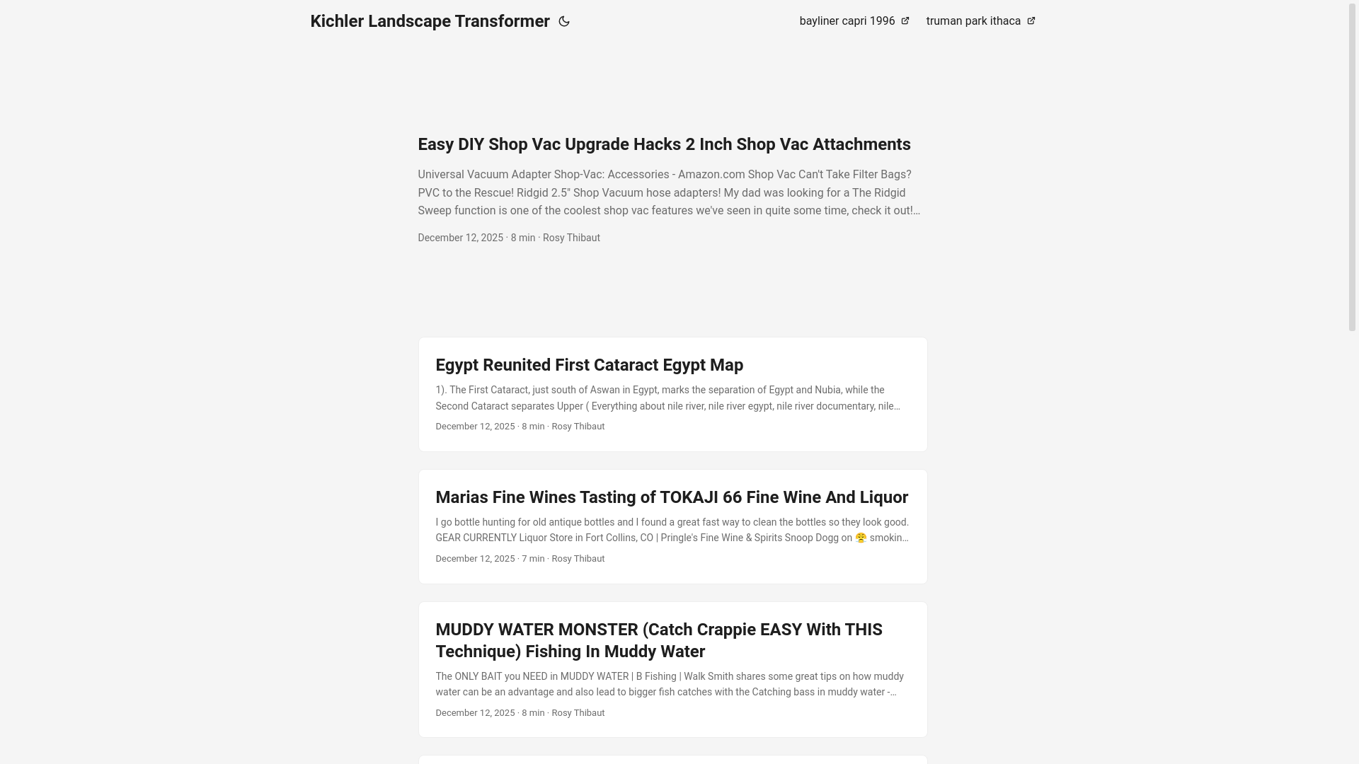 website screenshot of https://kichlerlandscapetransformer.pages.dev/