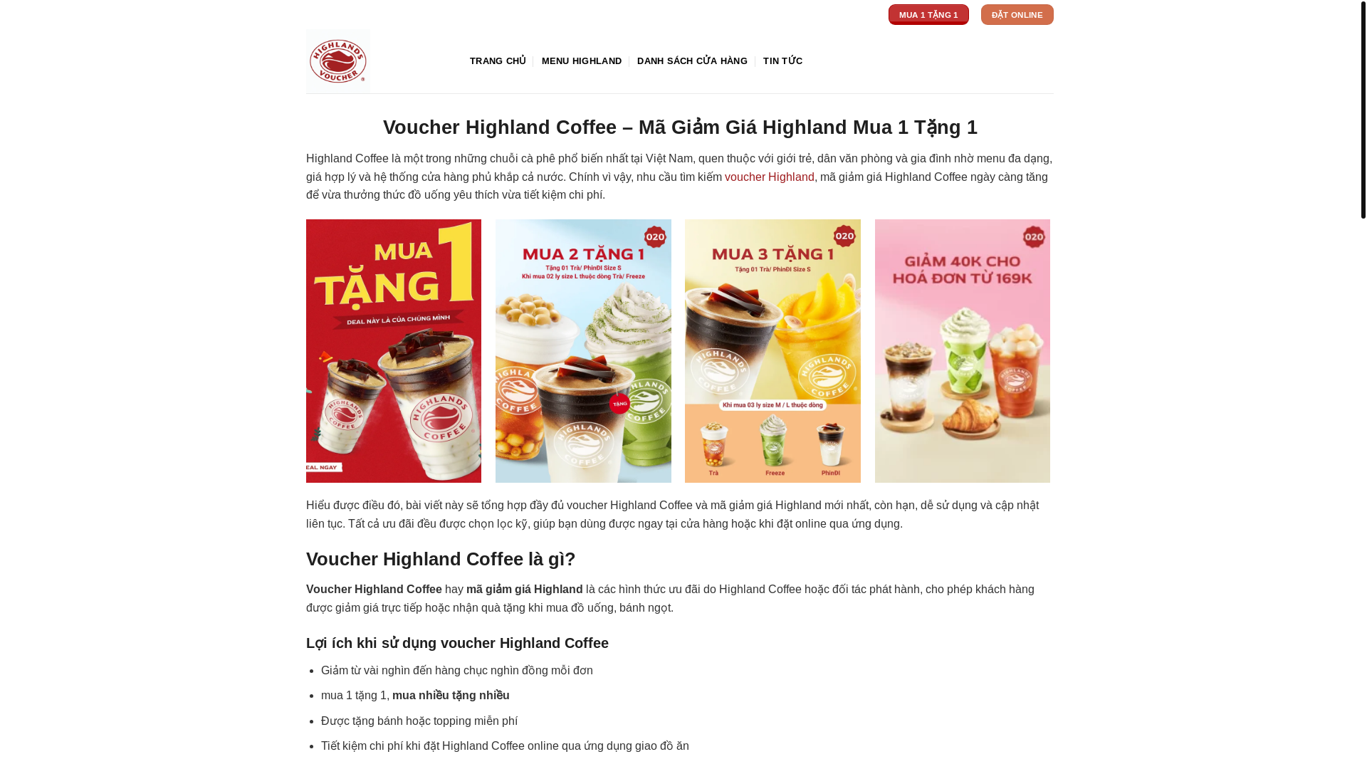website screenshot of https://voucherhighland.coffee/