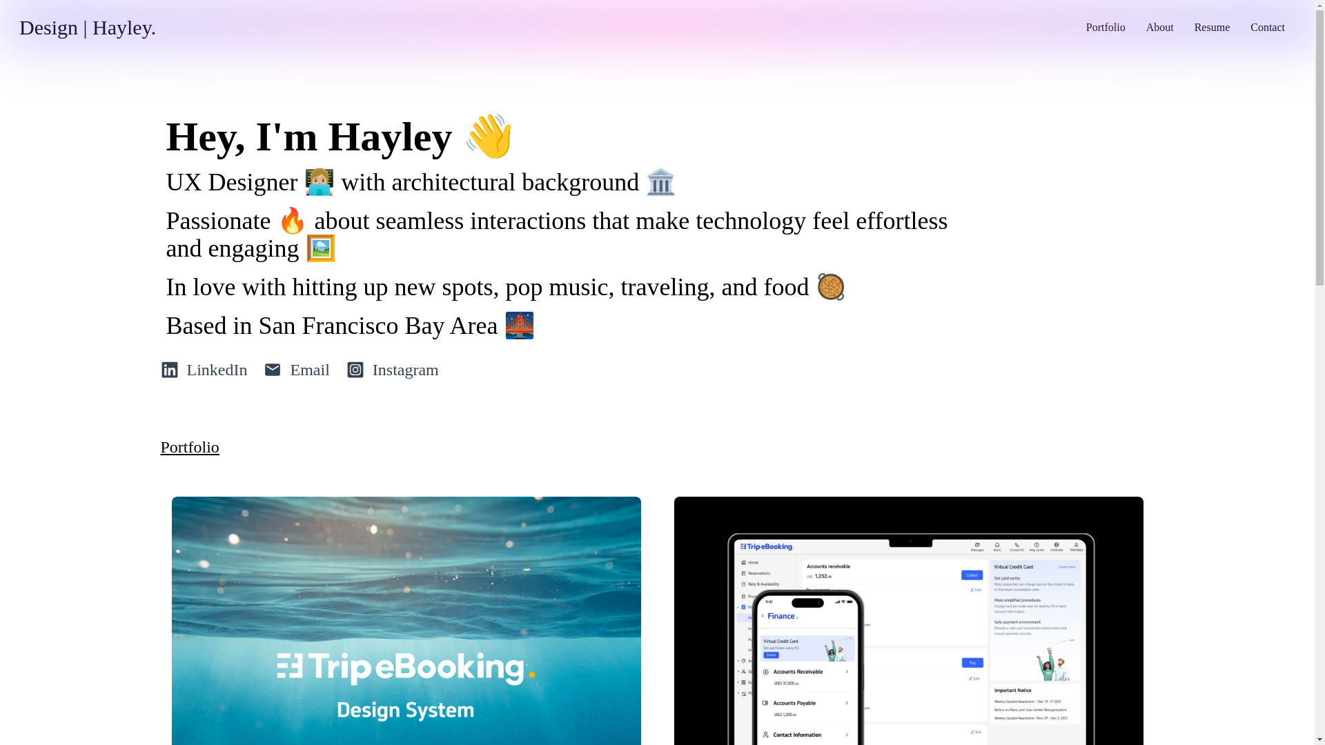 website screenshot of https://hayleyqc-github-io.pages.dev/
