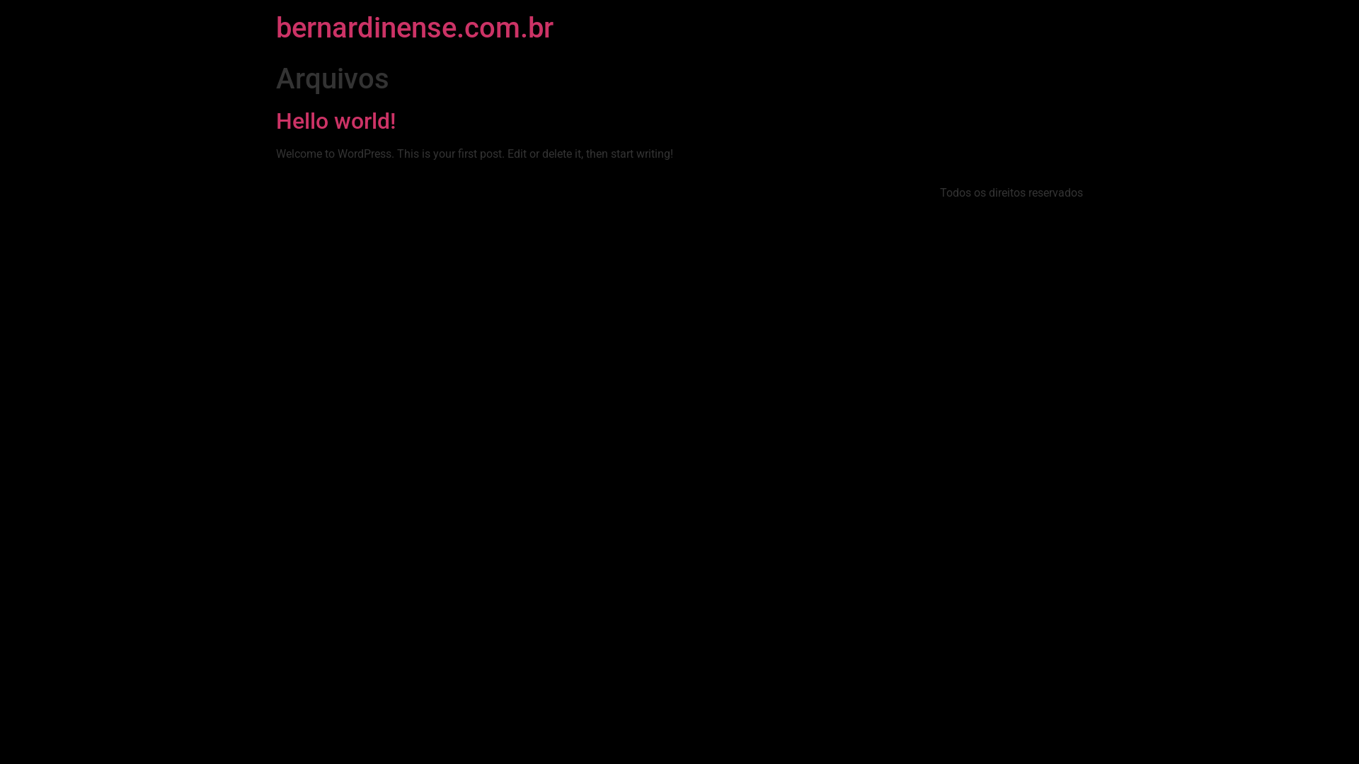 website screenshot of https://bernardinense.com.br/