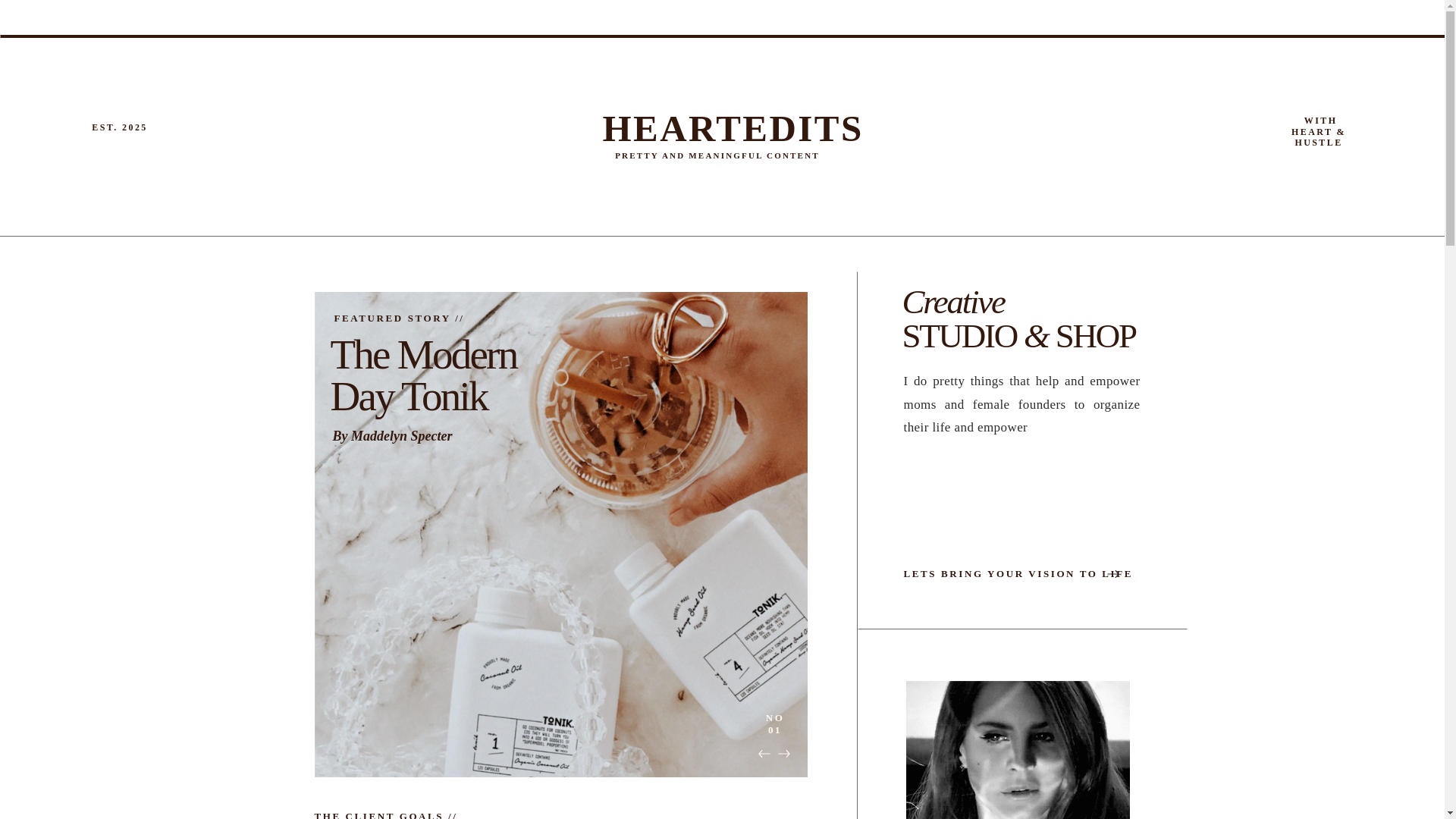 website screenshot of https://heartedits.com/