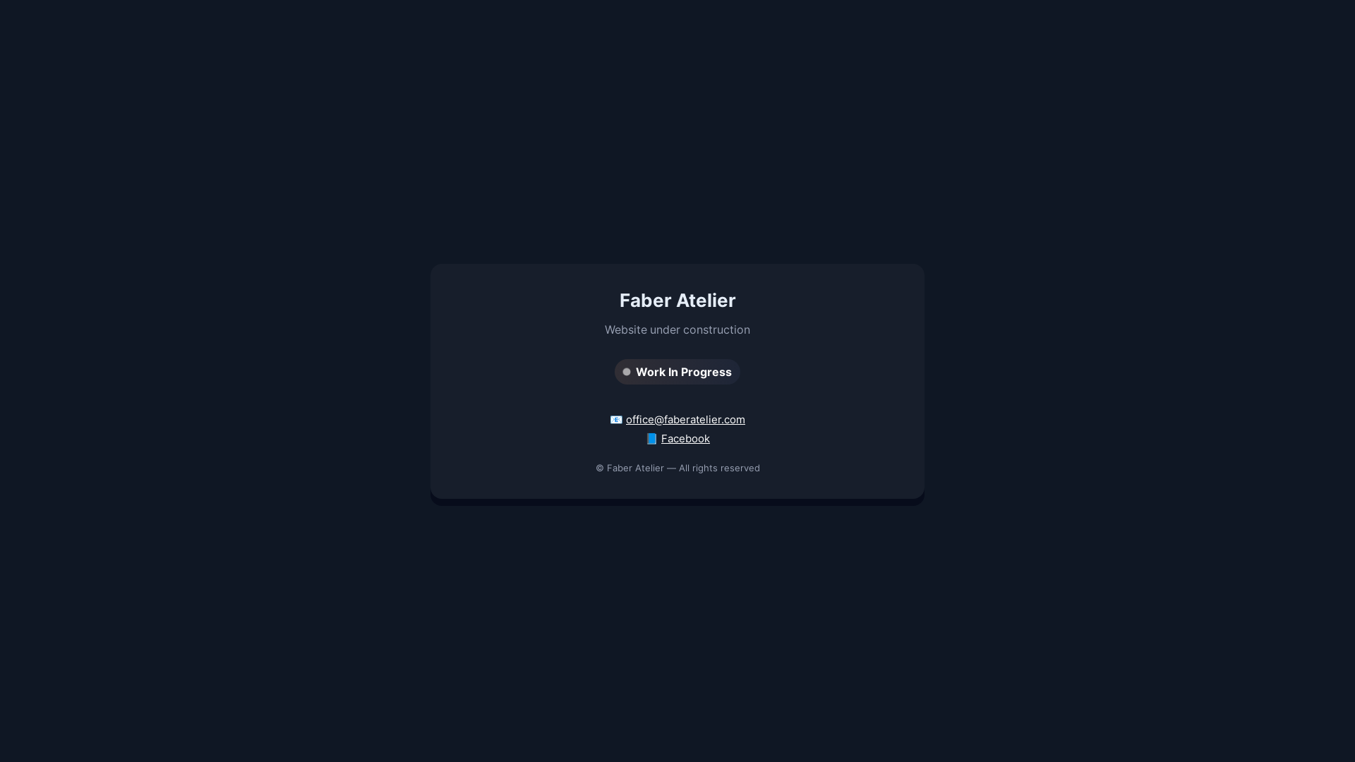 website screenshot of https://faber-workinprogress.pages.dev/