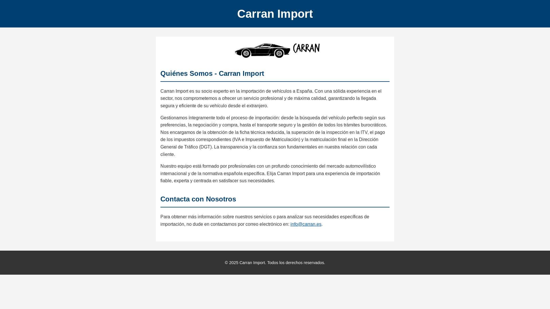 website screenshot of https://carran-spain.pages.dev/