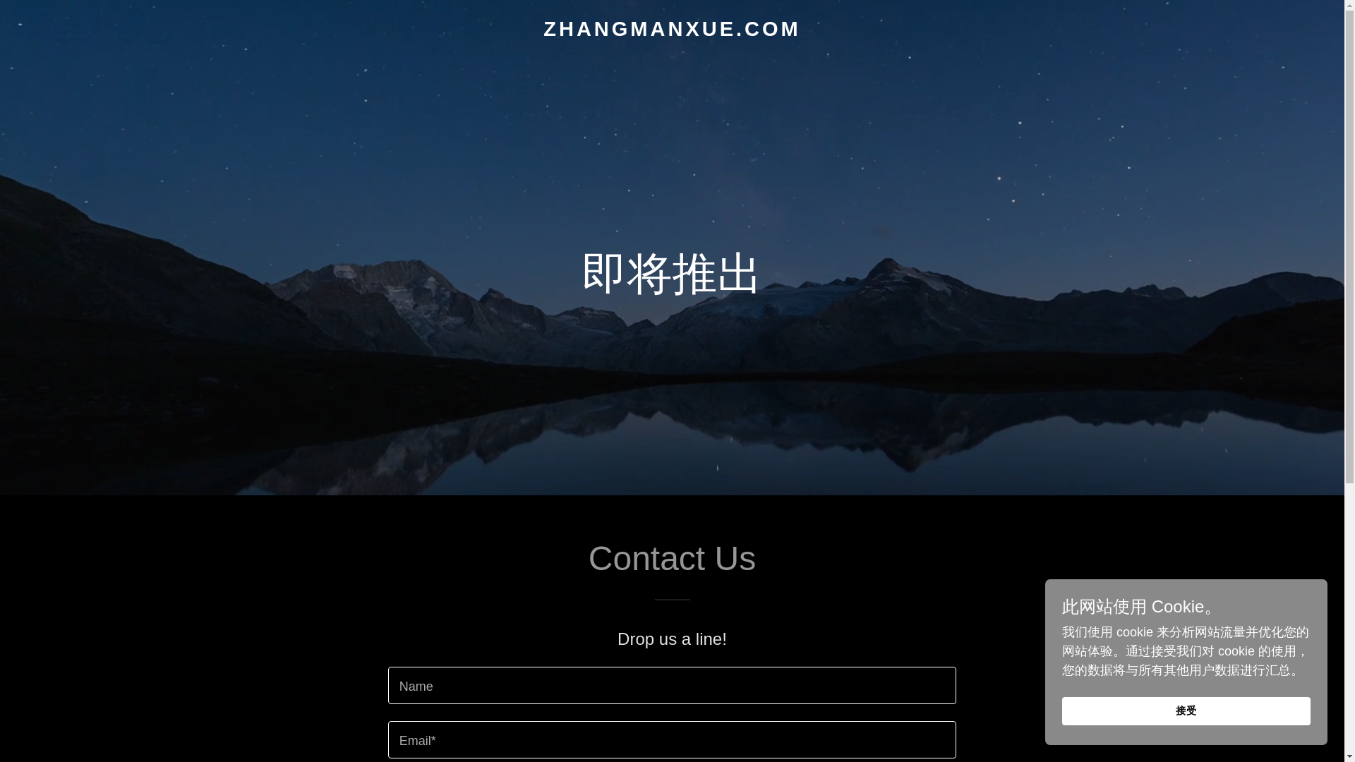 website screenshot of https://zhangmanxue.com/
