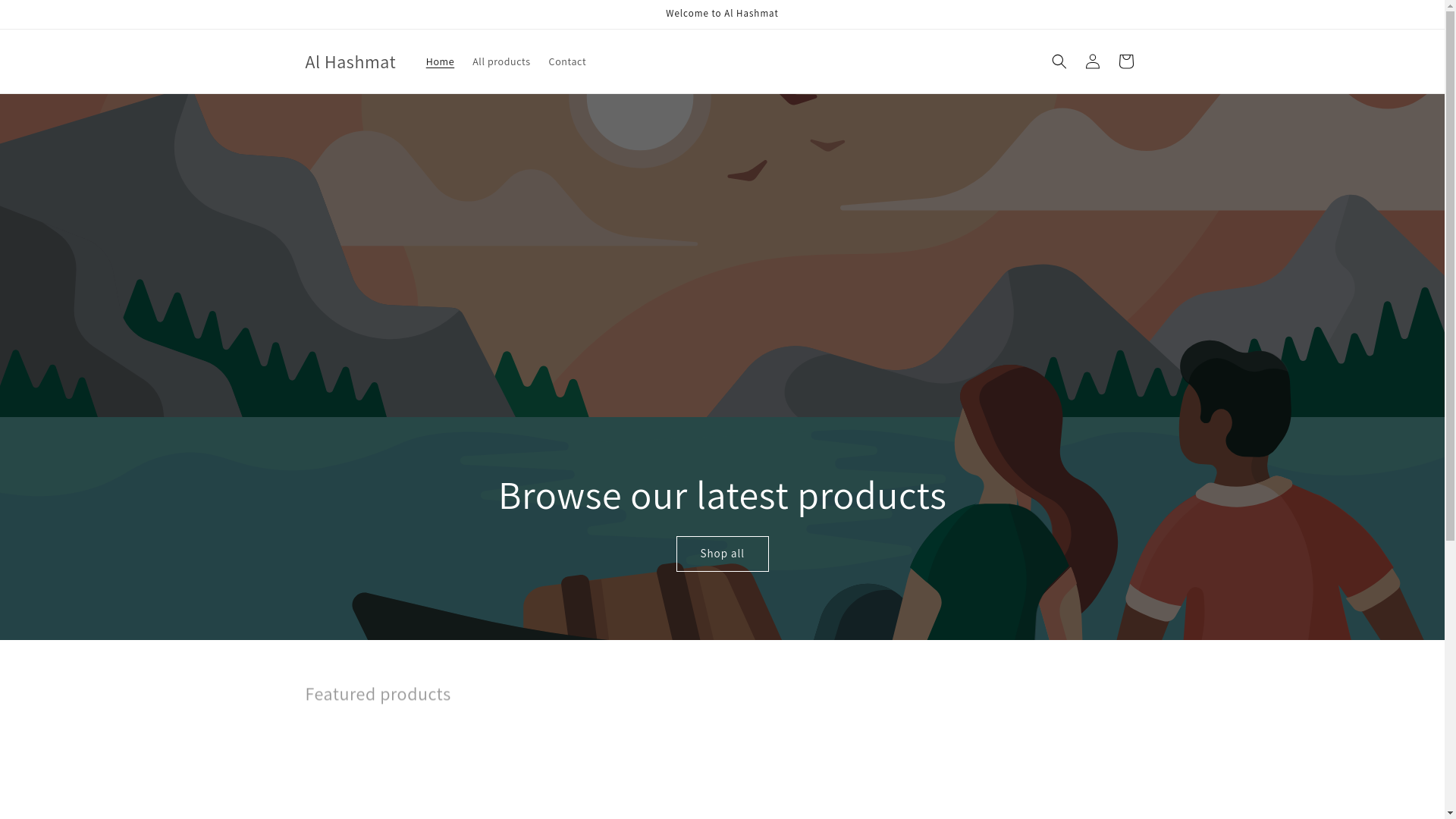 website screenshot of https://alhashmat.pk/