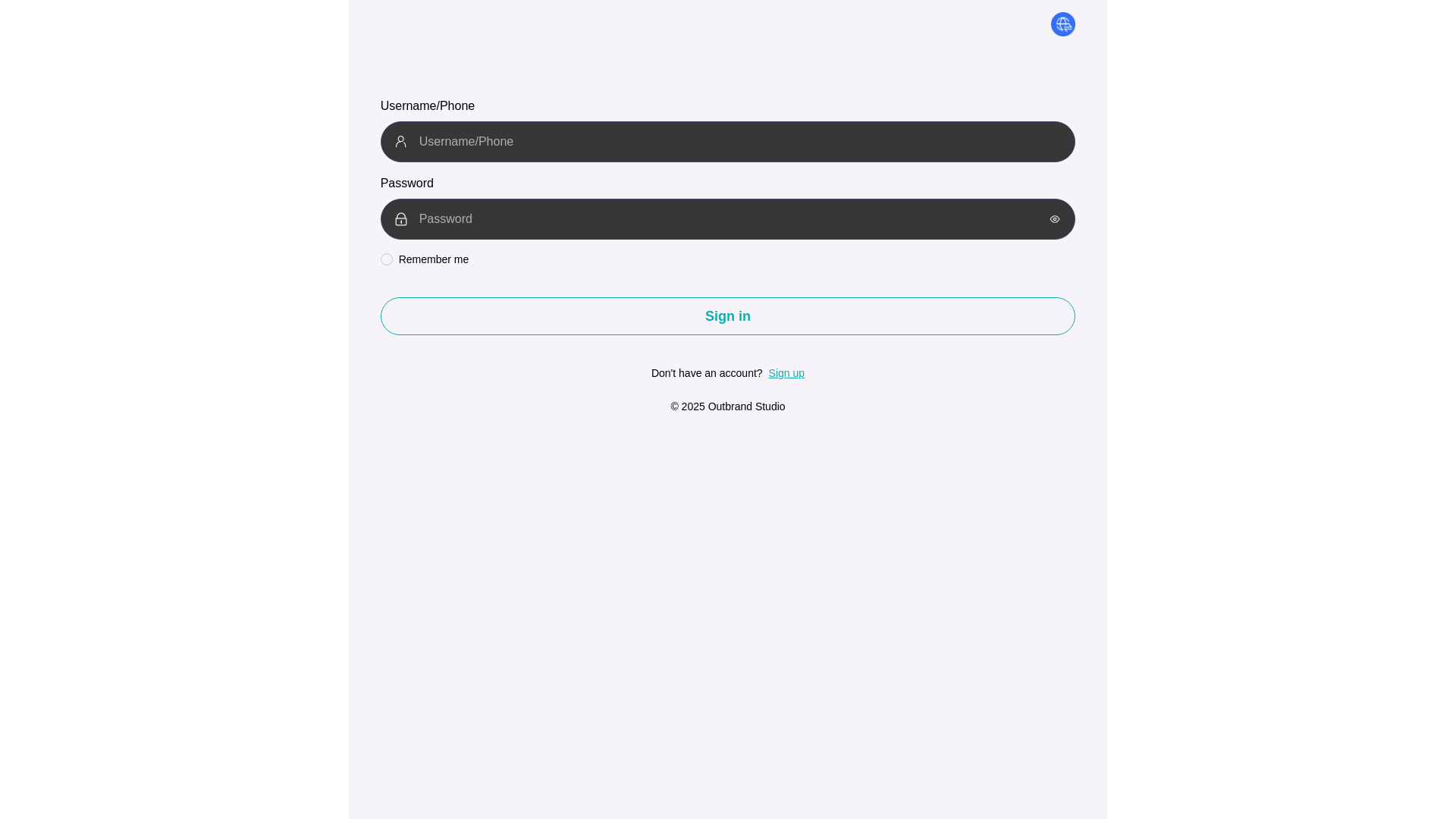 website screenshot of https://outbrandclick.com/